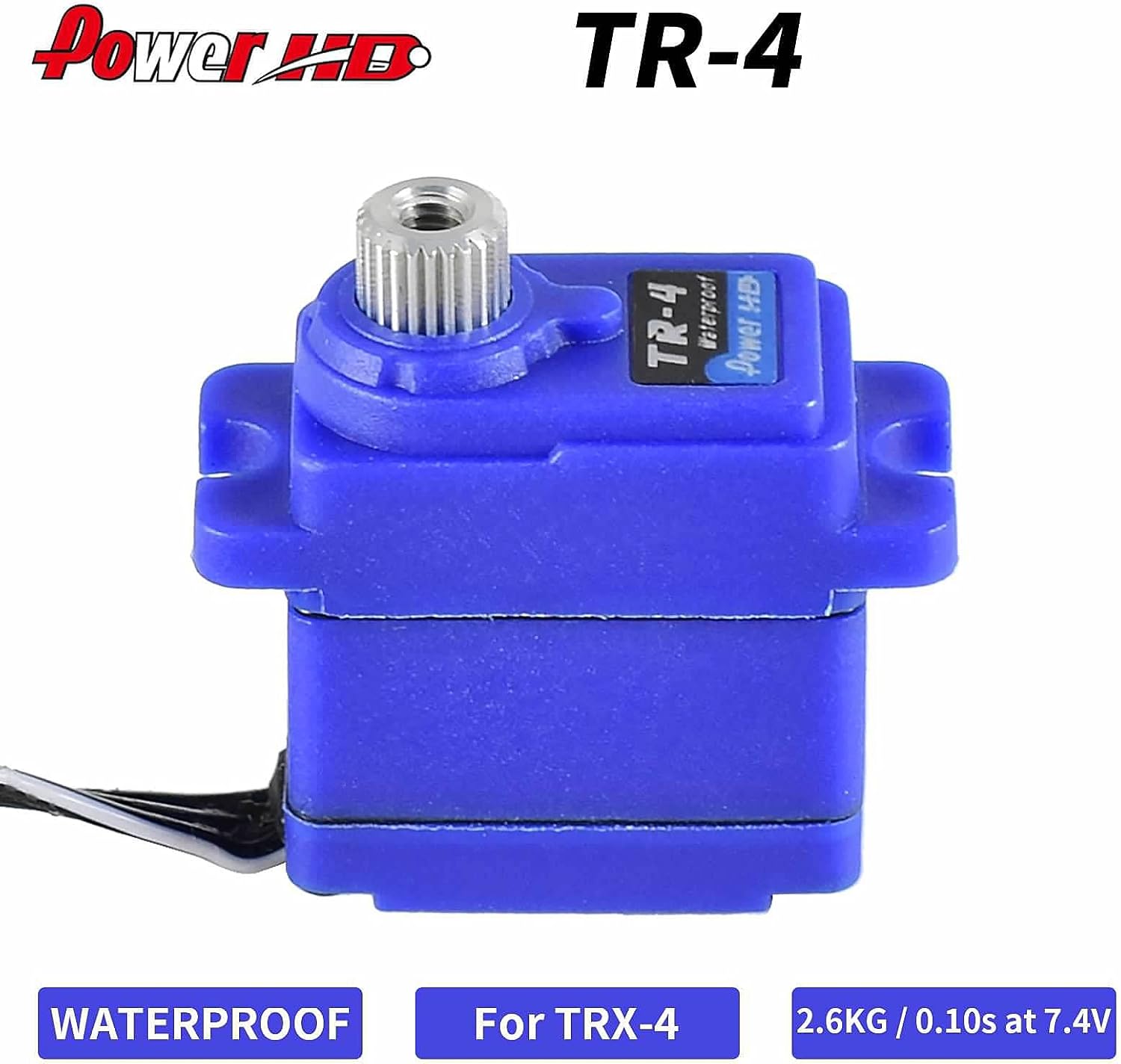 PowerHD TR-4 Mini 7.4V 2.6KG Waterproof Metal Gear Servo for Traxxas TRX4 Replaces 2065