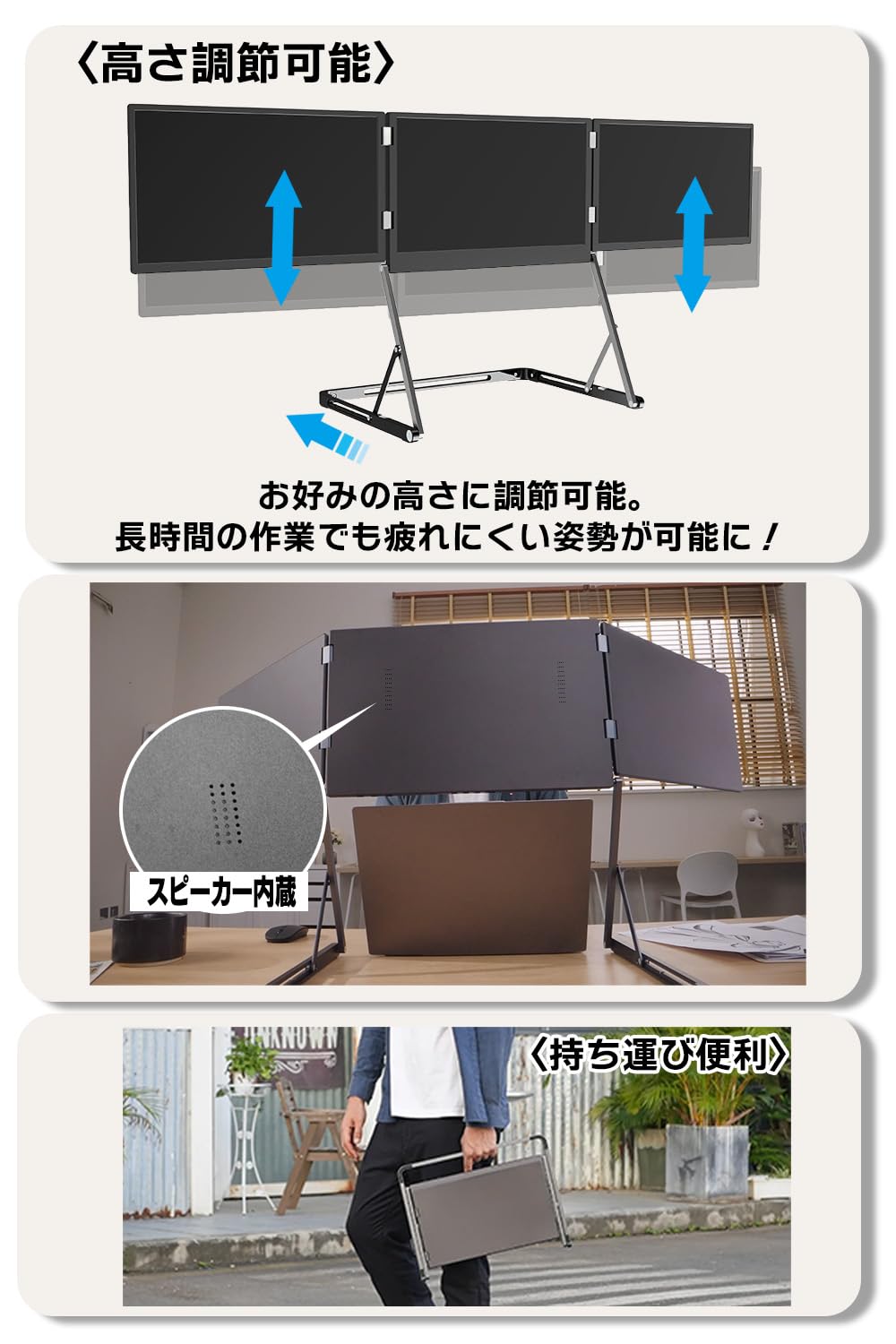 Amazon.co.jp: トリプルモニター トリプルスクリーン 3画面 4画面 15.6