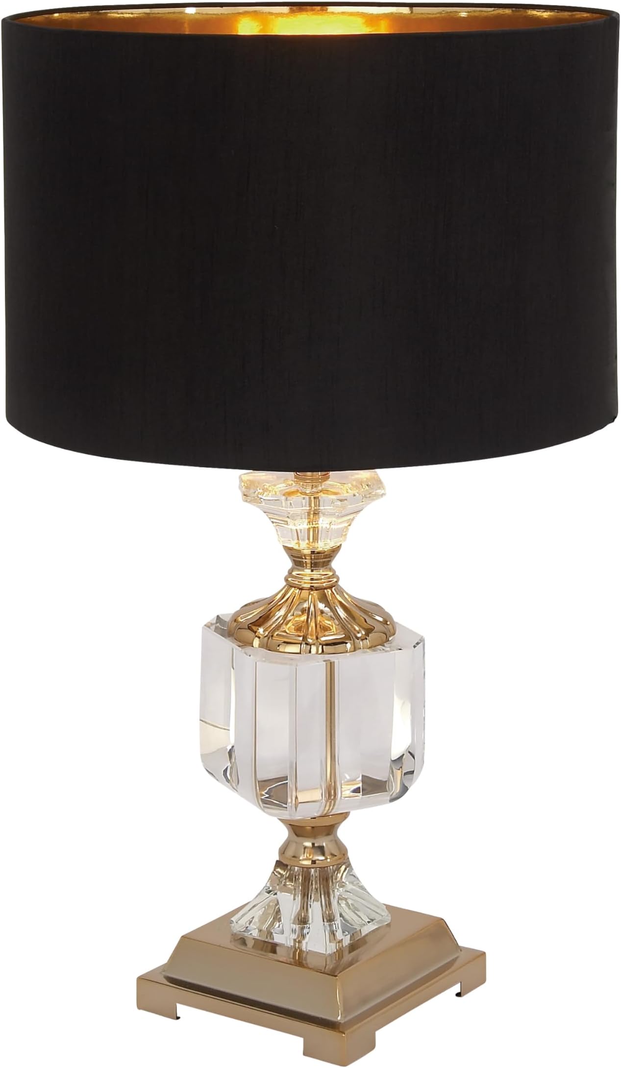 Deco 79 Crystal Room Table Lamp Accent Lamp with Gold