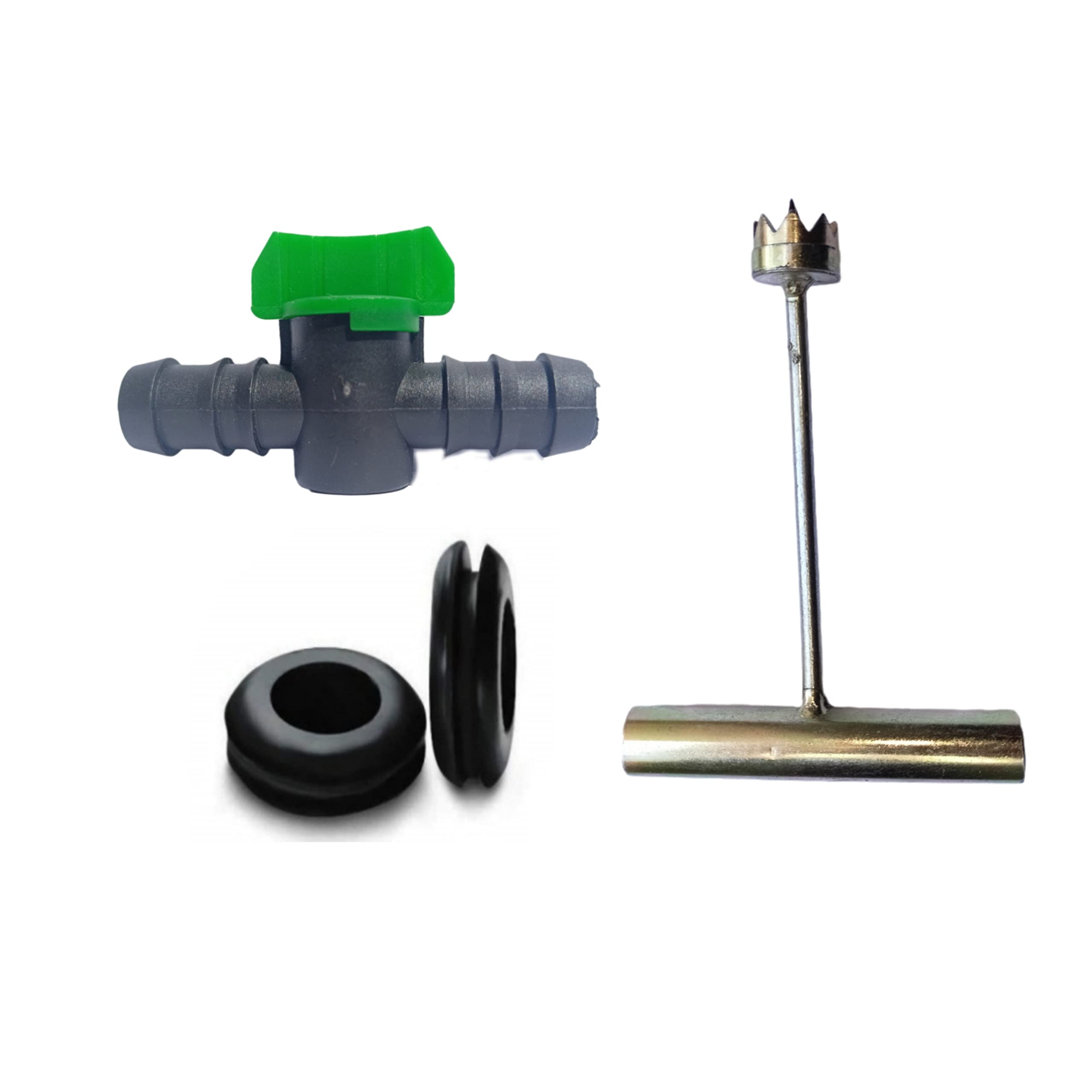 See full amazon price history chart for NEXTGEN AGRO Drip Irrigation Drill Bit Rubber Grommet Straight Joiner Taps for 16mm take Off PVC Pipe Hose Connectors Set Type (16MM Drill- 1 PCS/TAP-25 PCS/GROMMET-25 PCS) NEXTGEN AGRO Drip Irrigation Drill Bit Rubber Grommet Straight Joiner Taps for 16mm take Off PVC Pipe Hose Connectors Set Type (16MM Drill- 1 PCS/TAP-25 PCS/GROMMET-25 PCS) (B09RSWFV67) Amazon Price History, Amazon Price Tracker