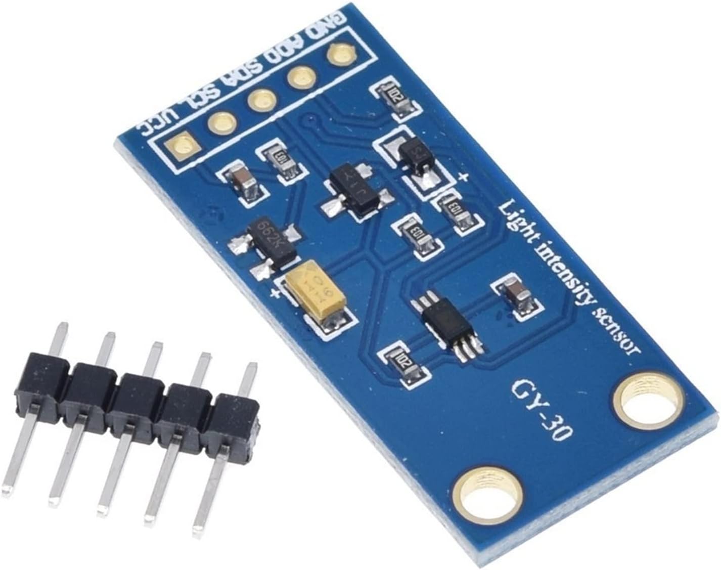 TECNOULAB 5er-Pack GY-30 BH1750 Lichtintensitätsmodul – Digitaler Umgebungslichtsensor, 3–5 V, 1 Lux Auflösung, I2C