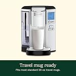 Cuisinart Premium Coffee Maker, Single Serve 72-Oz Reservoir, Programmable Brewing & Hot Water Dispenser, Silver (SS-10C)