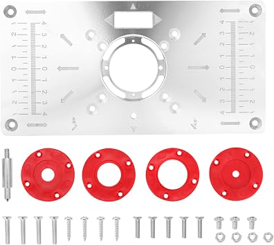 Compatible with Bosch GKF550 Makita RT0700C Aluminum Alloy Router Table Insert Plate Trimmer Carving Machine Tools