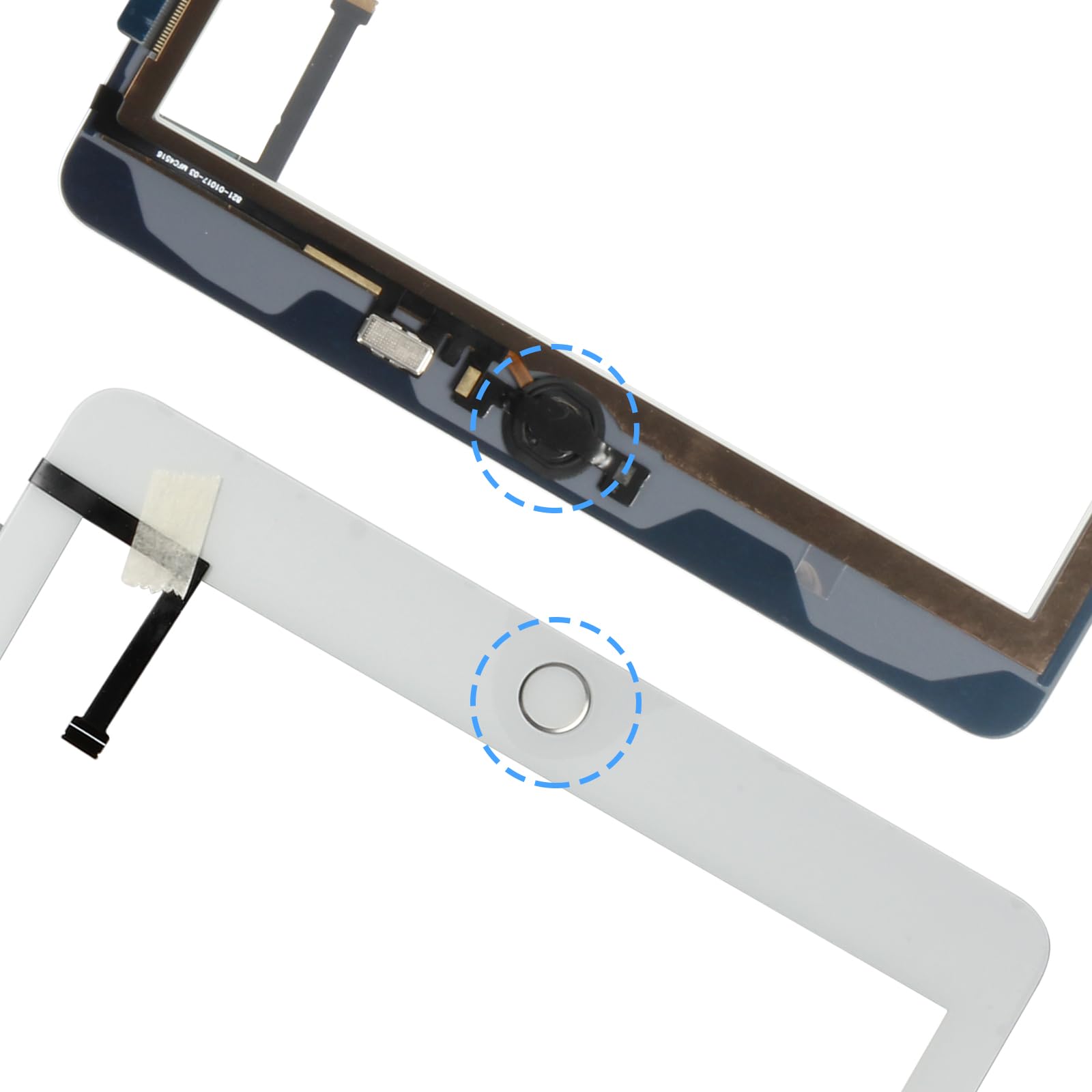 Écran Tactile iPad 6th 2018 9.7" Verre A1893 A1954 Blanc avec Home Button
