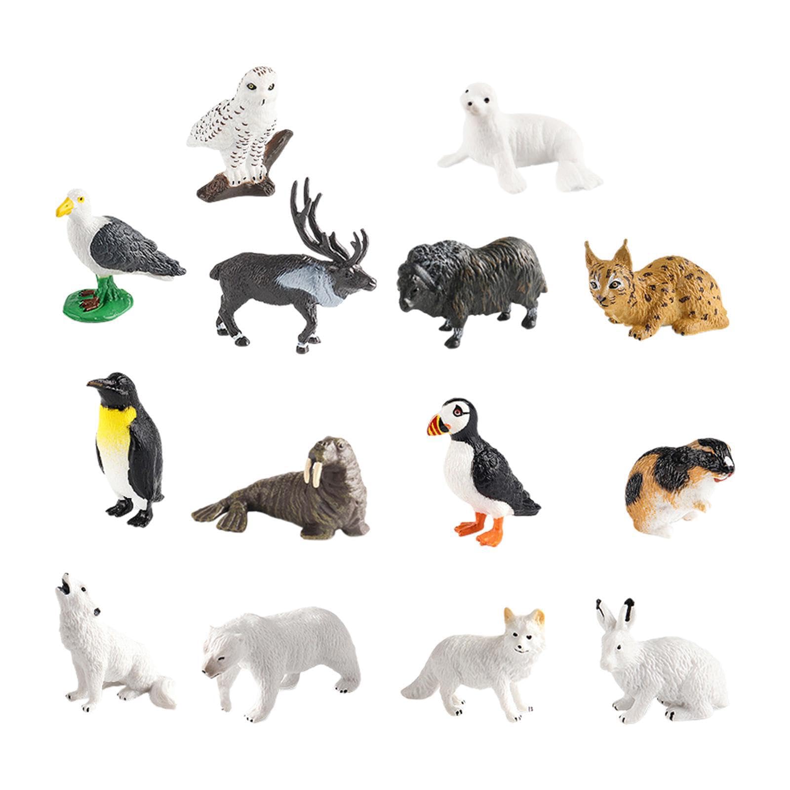mophrati Lifelike Arctic Figures Set Educational Kids Toy For Imagination