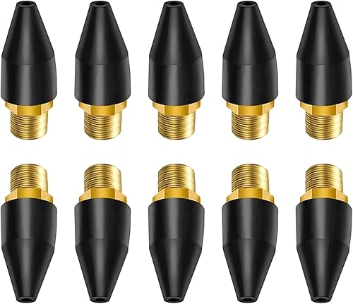 Miniatura 5 de LIANXUE 20 piezas de goma negra de la herramienta de aire de la punta de la boquilla de aire de reemplazo de pistolas de soplado de goma de la punta