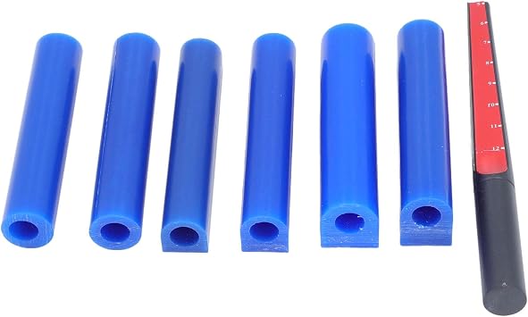 Semme Jewelers Wax Jewelry Carving Wax Je 6 Pcs Carving Tube Kit with Cutter for Jewelry Making, Flexible Material for Custom Design