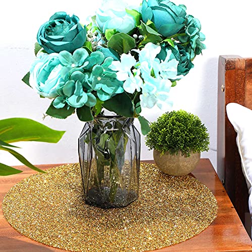 Set de table rond doré strass pour protéger votre table et sublimer vos repas - 6
