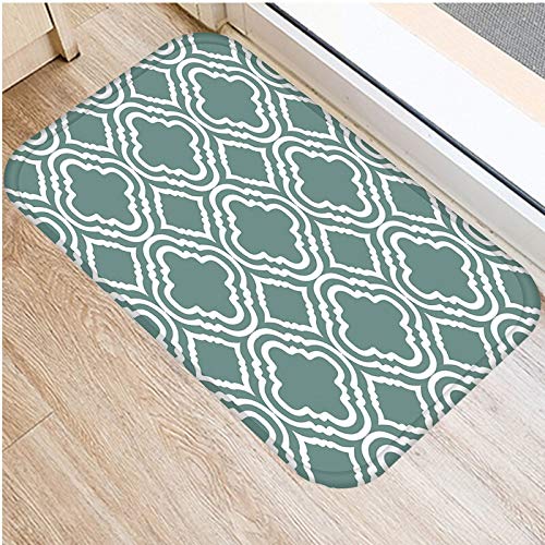 OPLJ Mat Geometric Anti-Slip Modern Rugs Living Room Balcony Bathroom Carpet Doormat Hallway Geometric Bath Mat A3 40x60cm