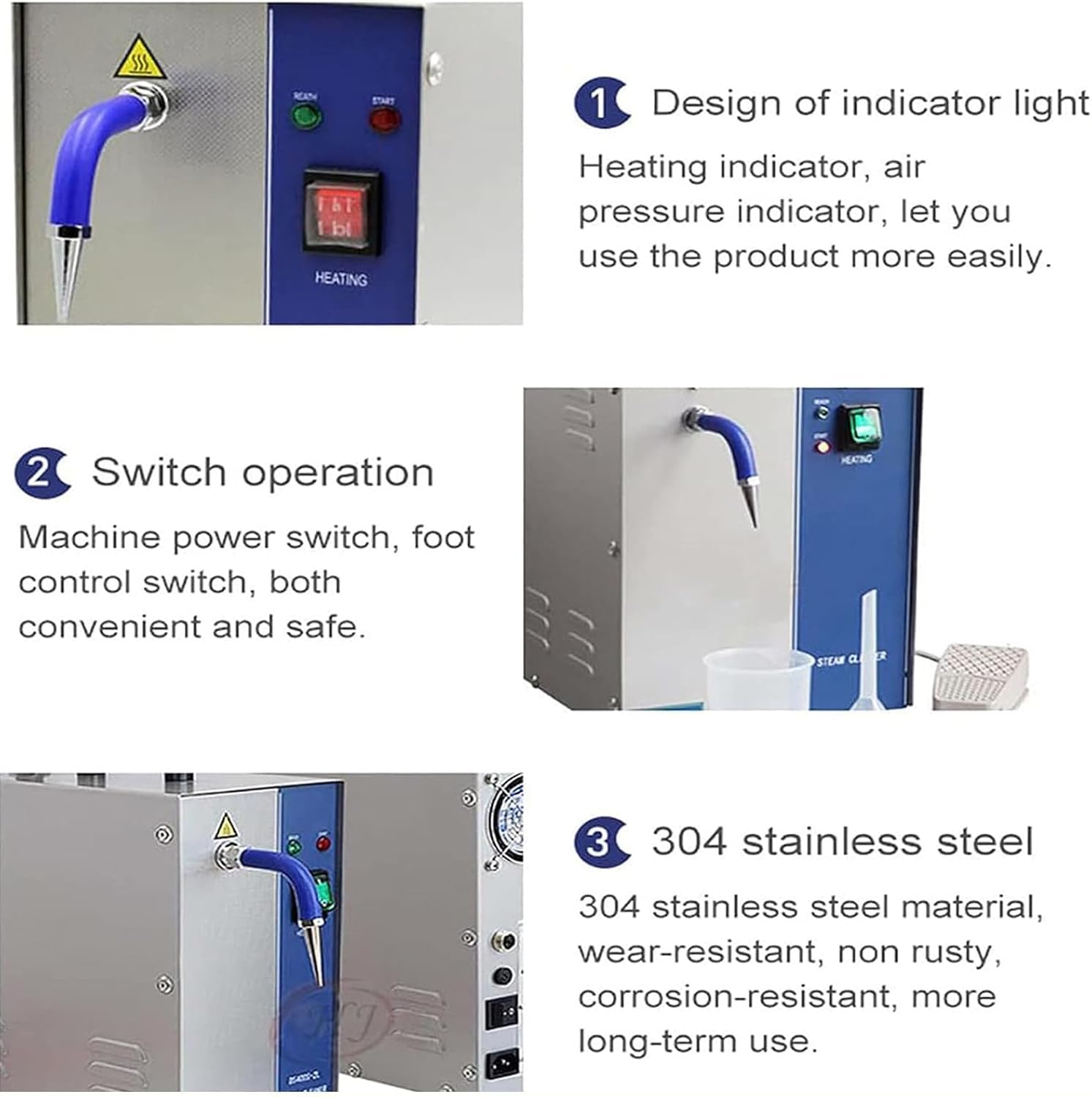 Nettoyeur De Bijoux Machine De Nettoyage à La Vapeur Or Et Argent Acier Inoxydable 2l / 4l Nettoyeur à Vapeur D’Argent Et D’Or Orfèvrerie Équipement Industriel pour Bijo, 2L, 110V