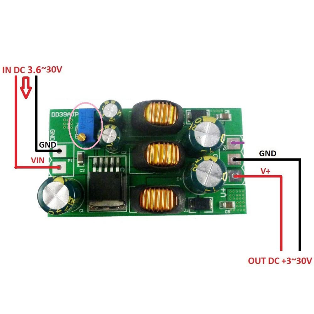 Amazon.co.jp: DC DCコンバータ 昇降圧モジュールDC 3.6-30V 20W～±5V