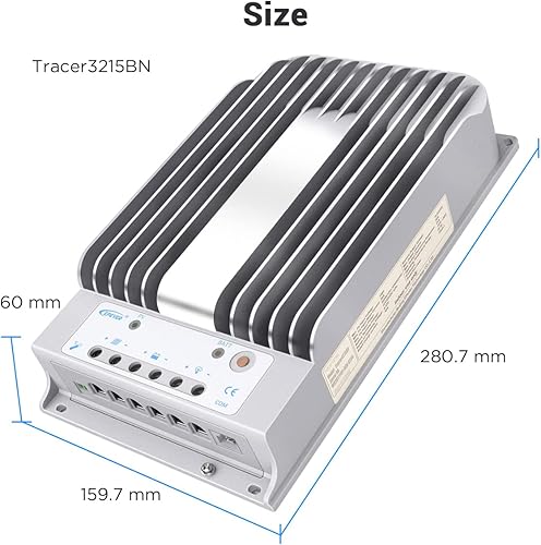 Miniatura 5 de EPEVER MPPT Controlador de carga solar 30A 12V24V Controlador de carga de panel solar automático Max.PV 150V Regulador de carga solar con medidor