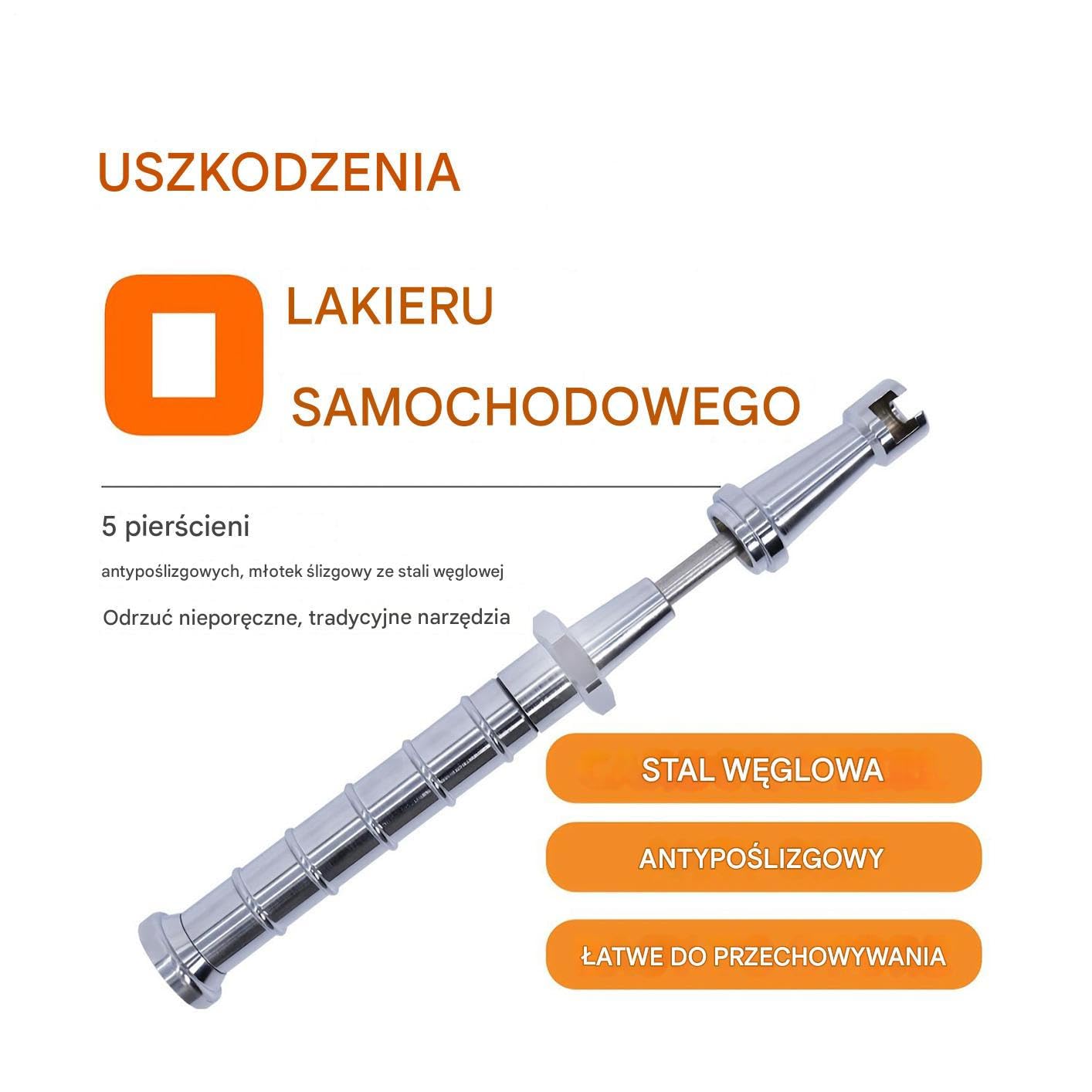 Przyrząd Do Usuwania Wgnieceń Samochodowy Pręty Teleskopowe ze Stali | Ciągnik Do Wgnieceń Do Drzwi Zderzaka Nadwozia Szyby Przyczepy Ciężarówki Sedana Pickupa