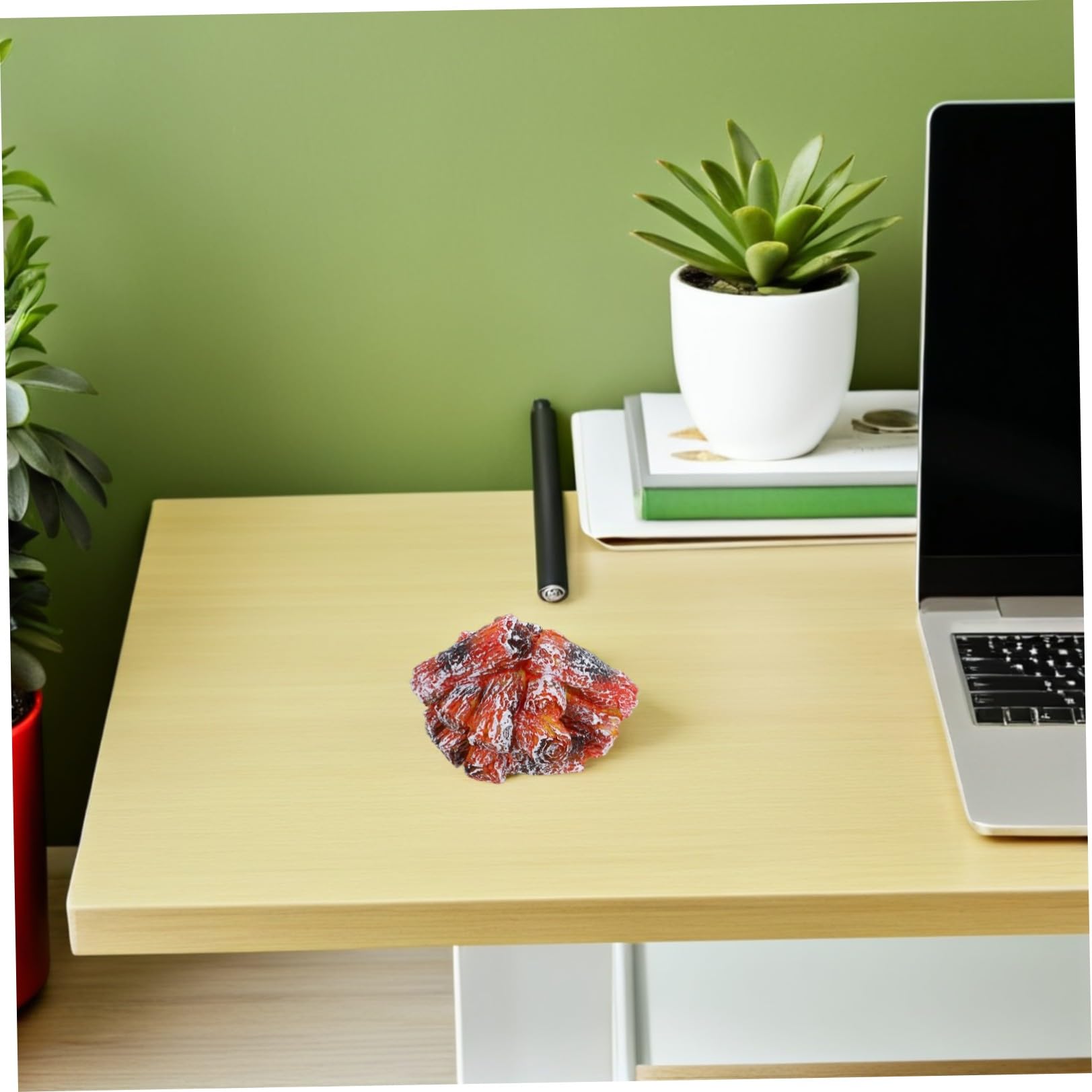 SEWACC 2 Piezas Lámpara de Simulada Luz de Llama de Mesa Fogata LED Miniatura Lámpara de Fuego Decorativa para Dormitorio Portátil USB Decoración Navideña Retro
