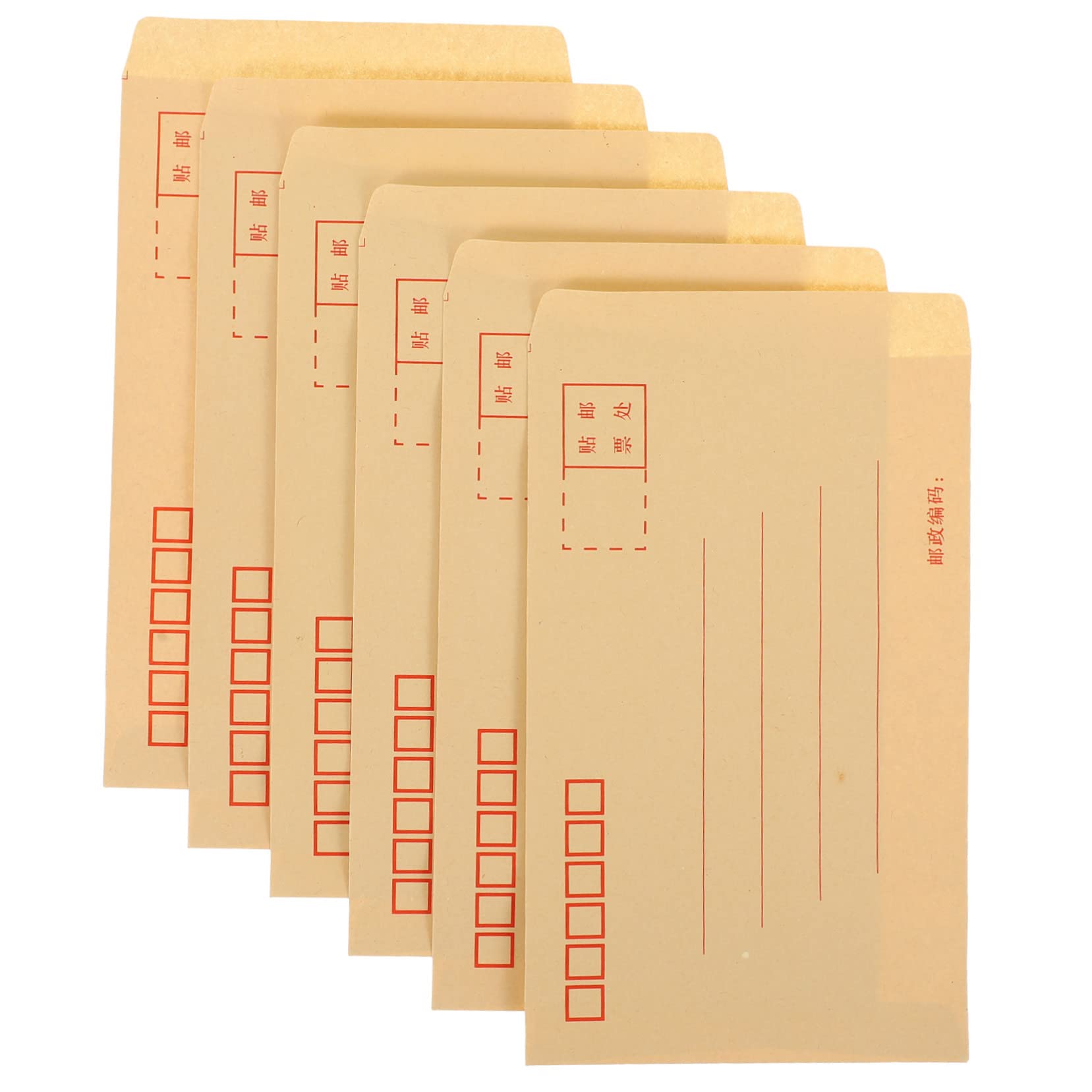 KALLORY Kraft Paper Yellow Envelopes Pcs Self-seal Small Envelopes for Invitations