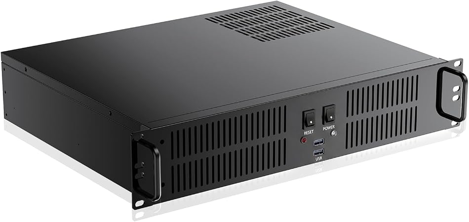 Us Micro Rackmount Computer 2U Micro ATX Compact Rackmount 2 x 5.25 Chassis Support ATX PS2 PSU ...