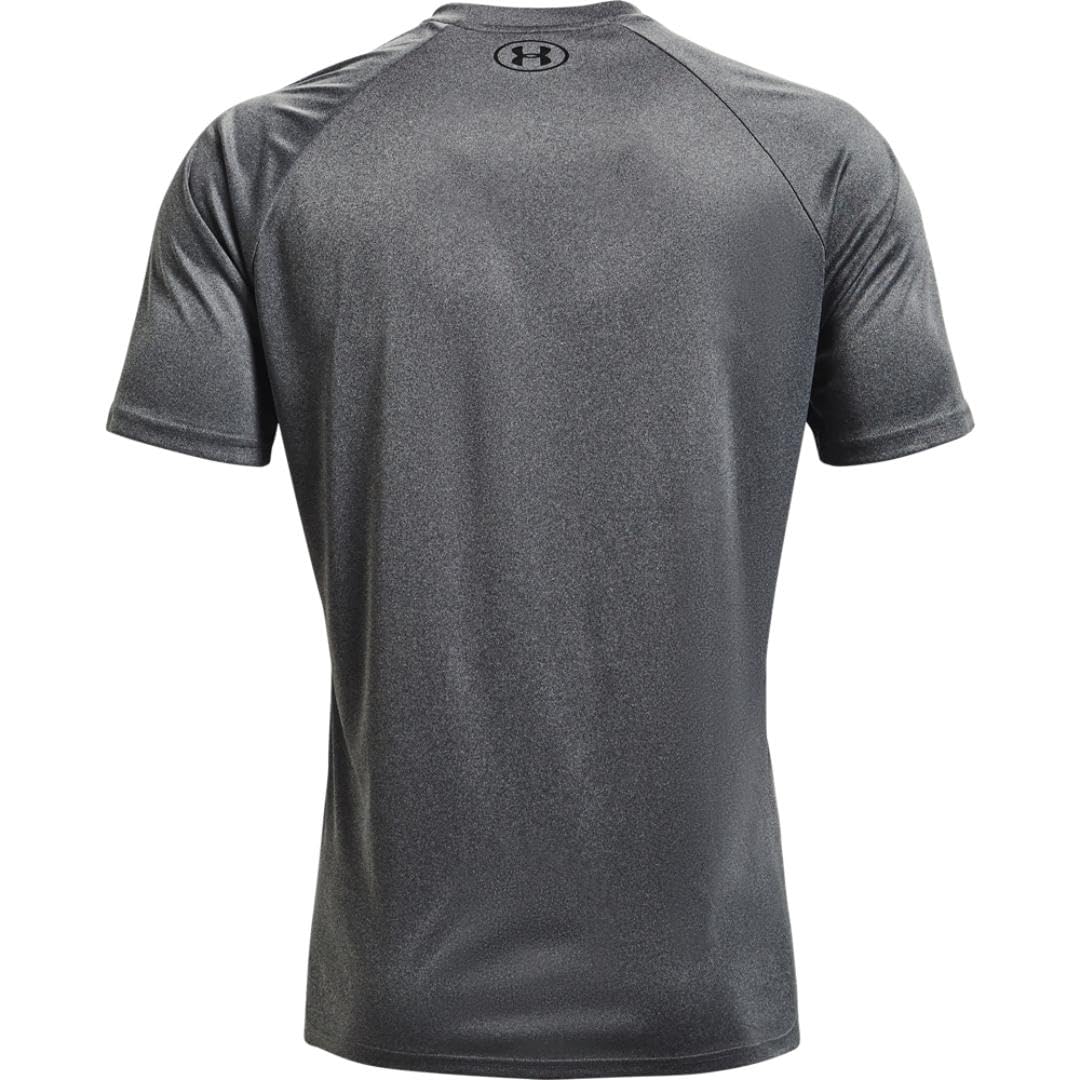 Under Armour Velocity 2.0 Herren-T-Shirt, kurzärmelig, (012) Pitch Gray Light Heather / Black, 5X-Groß