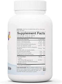 4Life Cal-Mag Complex Bone Support with Calcium Magnesium, 90 Tablets | Joint Support, Vitamins D C B6 and K2, Zinc, Copper, Manganese, Healthy Bone, Mineral balance, Daily wellness
