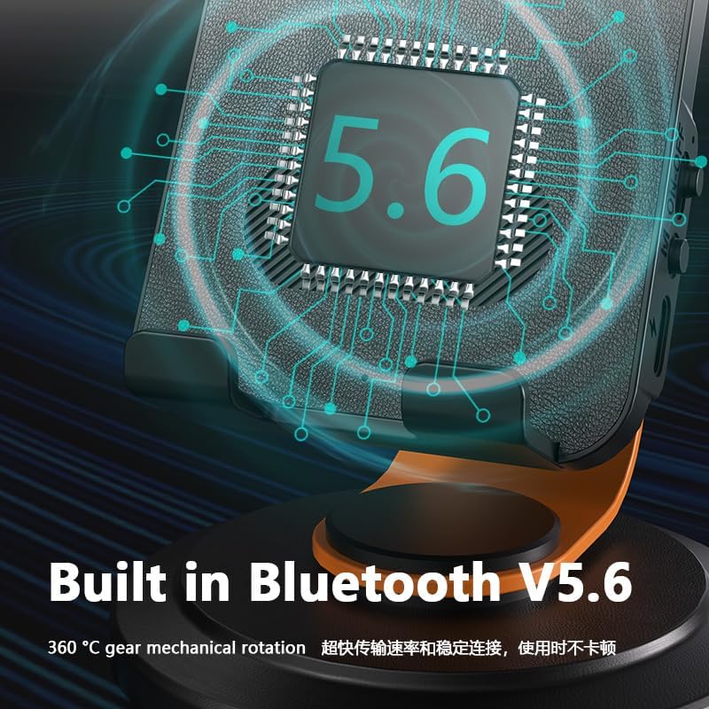 E I F E R Wireless Induction Speaker,Bluetooth Speaker with Phone Stand,360° Adjustable Holder for iPhone/Android/iPad,Gifts for Men Women - Image 9