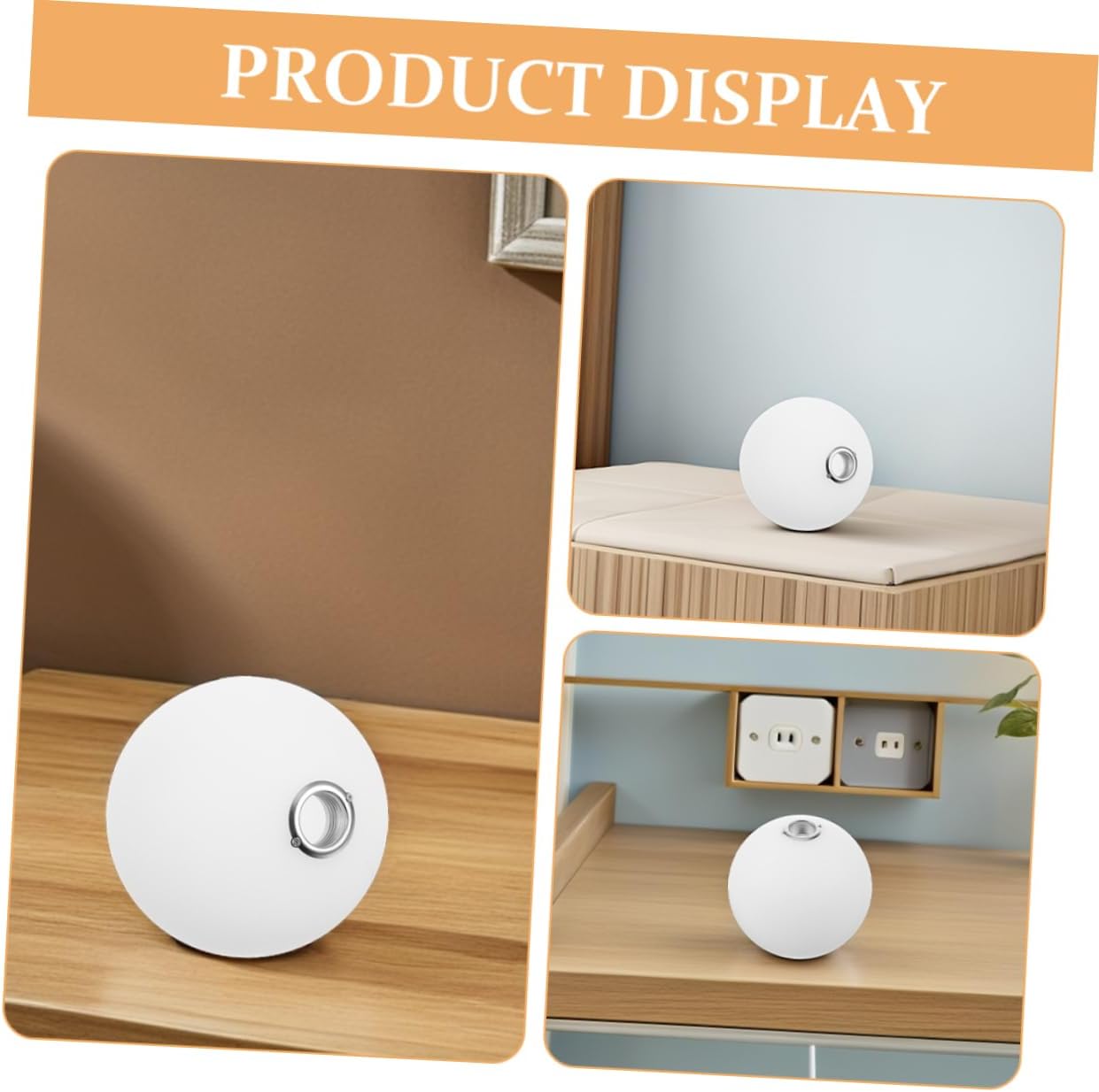 G9 Metal Screw Ceiling Lampshade Round Outdoor Light Globe Cover for Bedroom Plastic Light