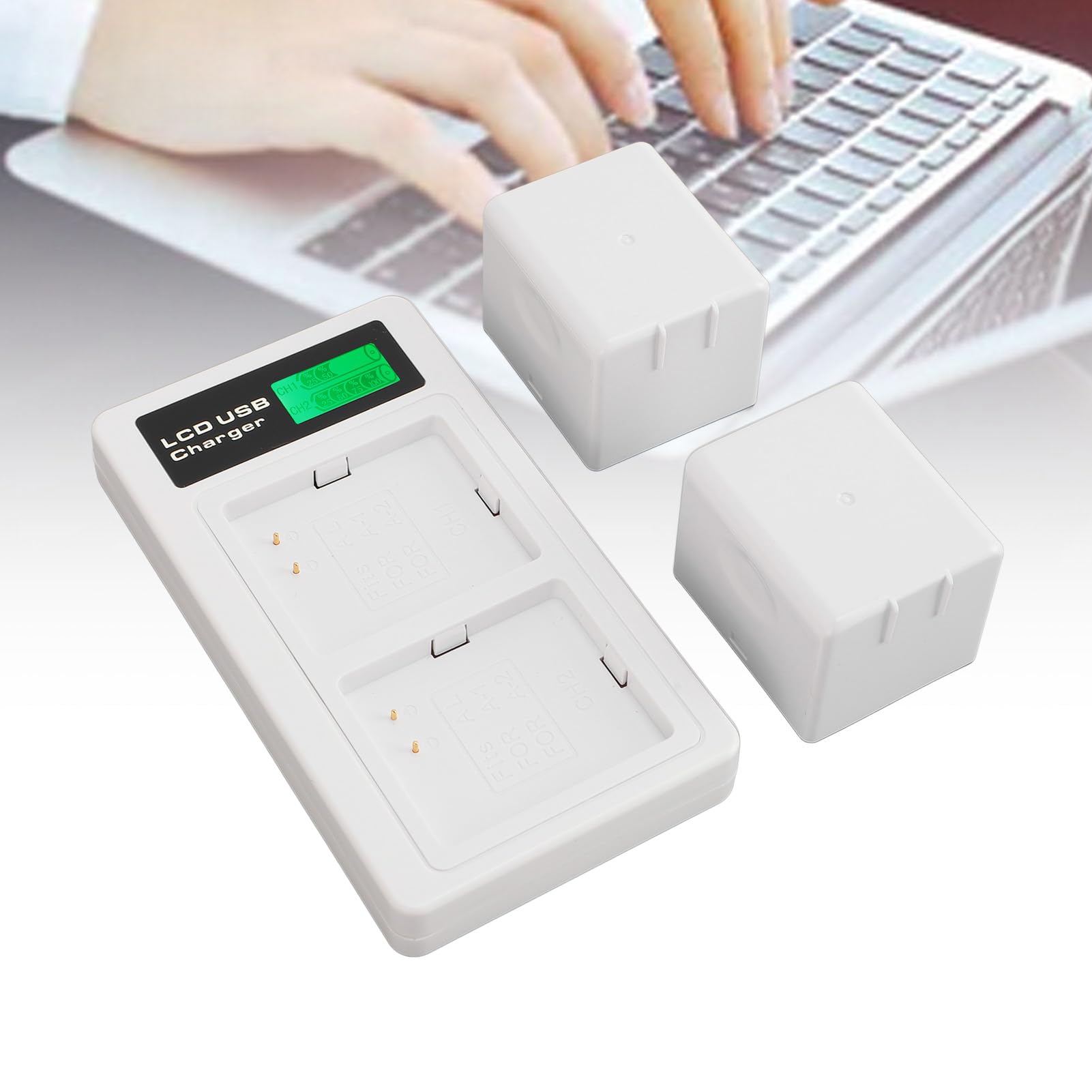 Podwójna ładowarka USB do Aparatu z podwójną stacją ładującą - 2 Akumulatory do Aparatu Pro