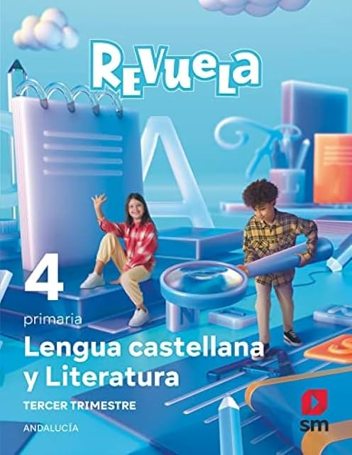 Portada de Lengua Castellana 4º Educacion Primaria Proyecto Revuela Andalucia