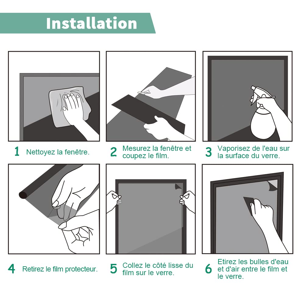 rabbitgoo Film Vitre Anti Regard à Motif Rayure 90x400cm, Dépoli, Anti UV | Brise Vue Fenetre Electrostatique, Sans Colle, Amovible, Réutilisable, Film Fenetre Décoratif pour Bureau Cuisine Salon
