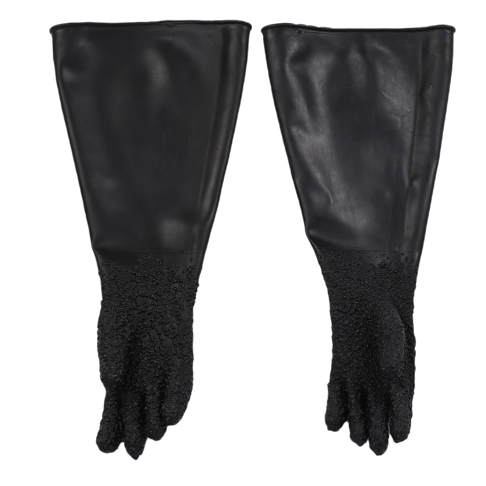 Hochleistungs-Sandstrahlhandschuhe für Schleifstrahlen, Latex mit Partikelgriff, 65 Cm Länge für Industrielle Arbeiten