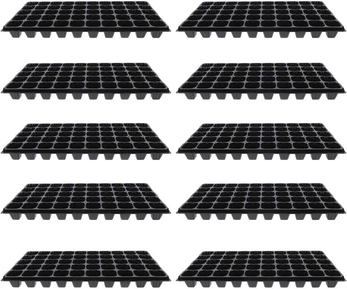 10pcs Thickened Seedling Trays for Plant Germination Starter Pots for Gardening Cells for Easy Planting and Growing