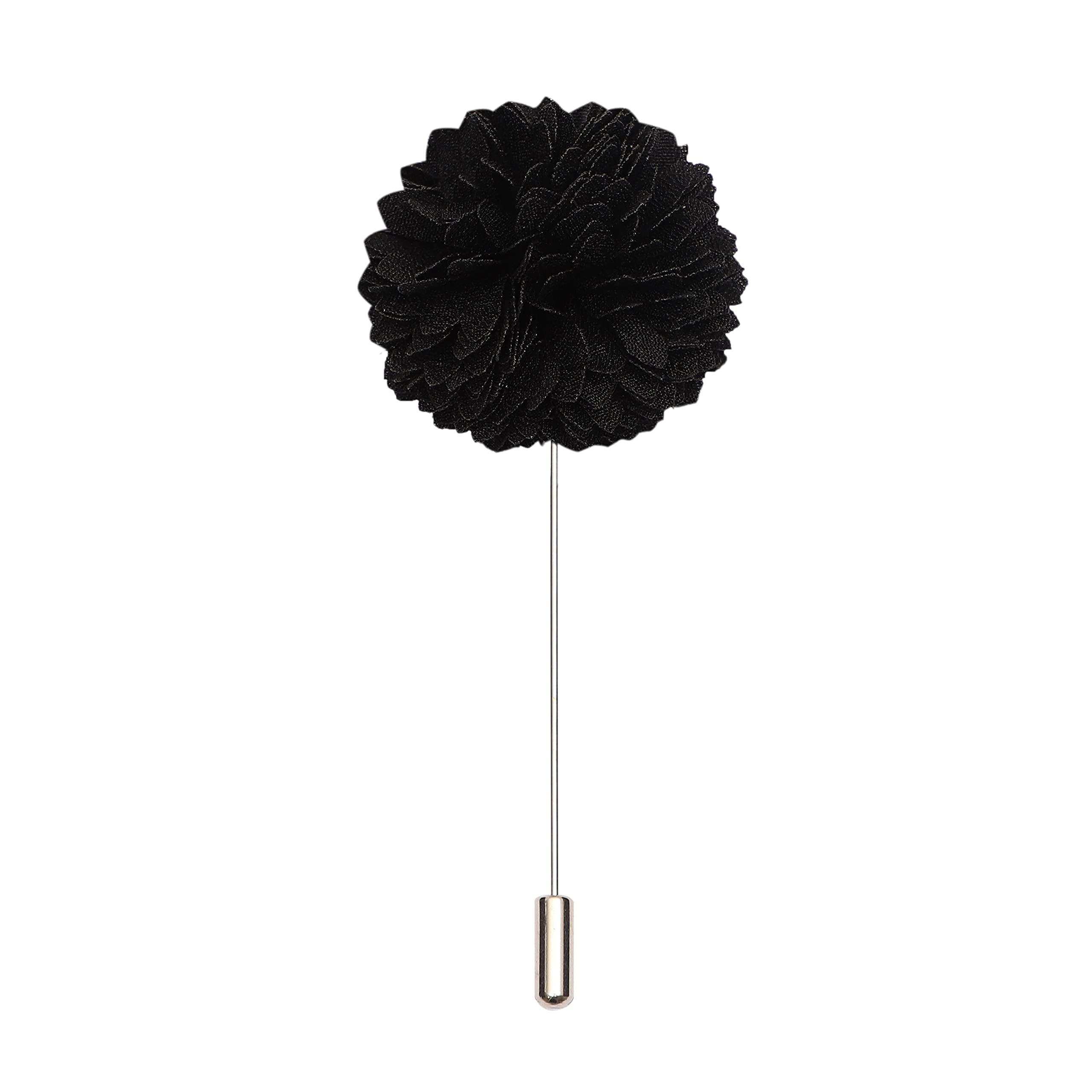 Stunning Floral Black Brooch/Lapel Pin For Men-image-13