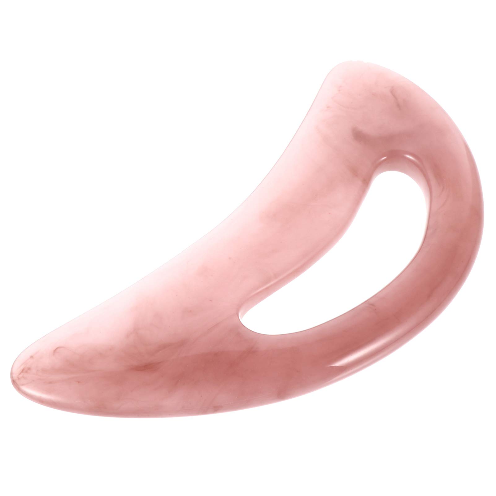 FRCOLOR 1pc Scraping Tablets Facial Massager Resin Tools Portable Scraping Board Guasha Scraping Tool Face Scraper Wood Massage Tools Plate Comb Pink Beeswax Birthday Present