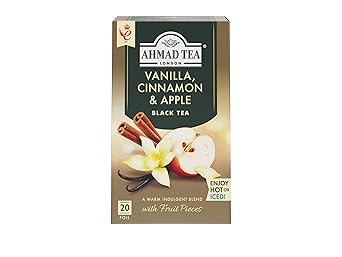 Ahmad Tea Vanilla, Cinnamon, Apple 20 Count Pack of 1