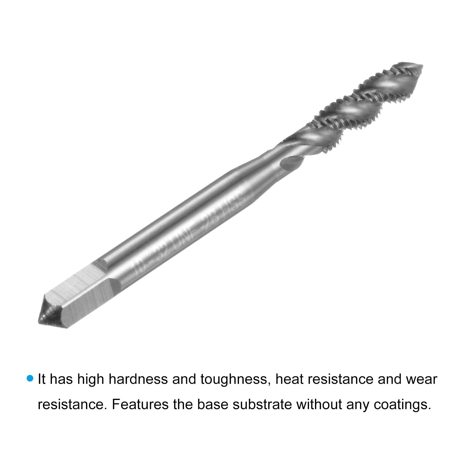 Spiral Flute Taps - 10-32 UNF HSS Threading -4