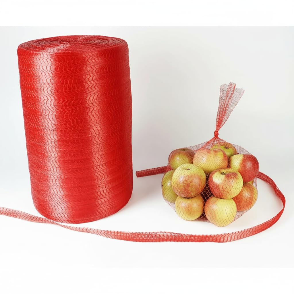 Spicado Traders Reusable Mesh Net Bags, 10 Metre Length, for Fruits and Vegetables Storage, Shop Display Bag