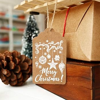 150 Pieces Recyclable Christmas Tags Paper Tags Brown Tags Christmas Red Gift  Tags with String Label Tags Gift Wrapping Price Tags Biodegradable Wrapping  Paper White Christmas Wrapping Accessories : Amazon.co.uk: Home u0026