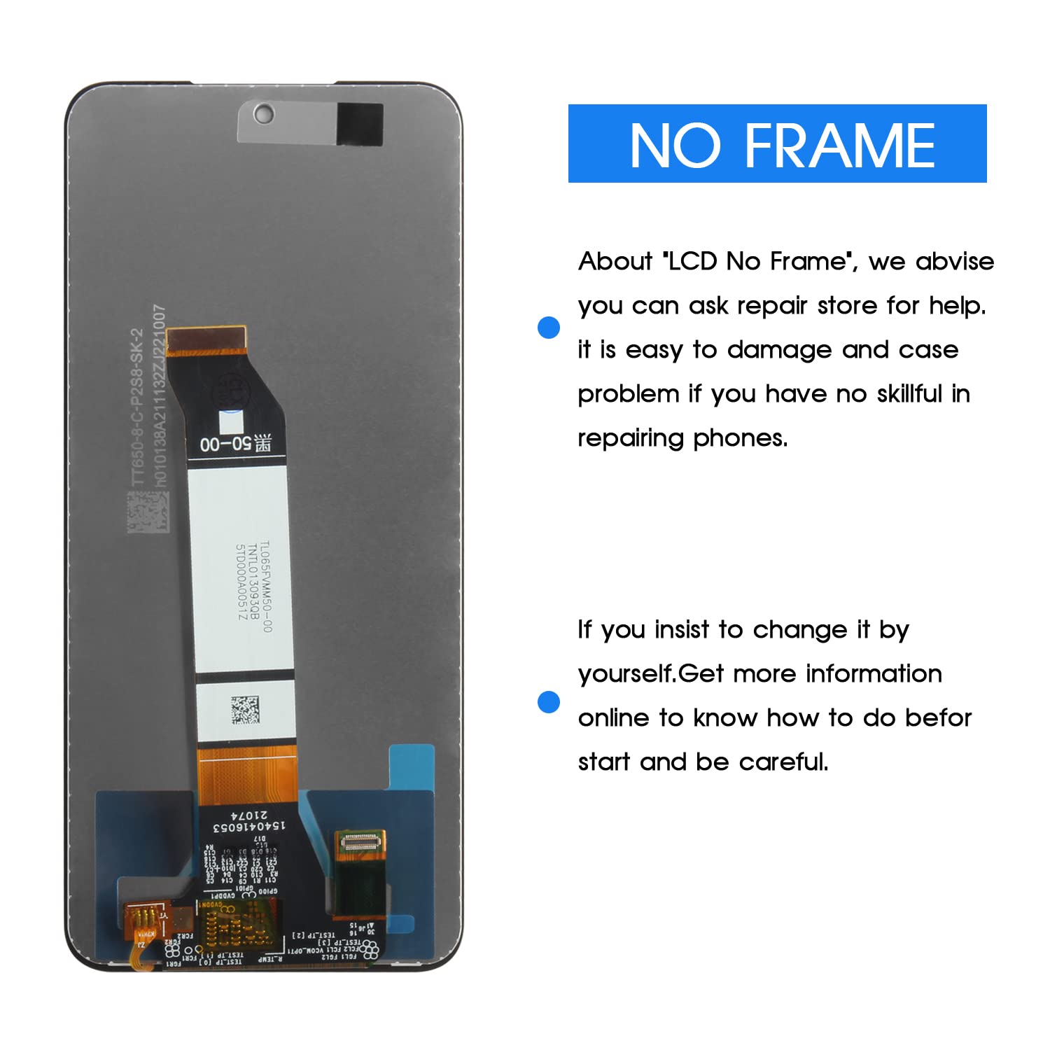 Écran LCD Complet Original Pour Redmi Note 10 5G / Poco M3 Pro 5G - Kit Avec Outils Et Colle - Neuf