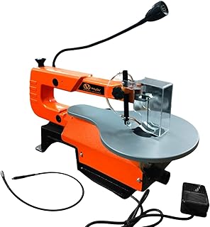 VOLTZ VZ-SS16L VRF New Electric Scroll Saw Corded Electric 16 Inch 120W with Led Light Speed adjustable Control Foot Switch Scroll Saw Machine for cutting Hard Wood