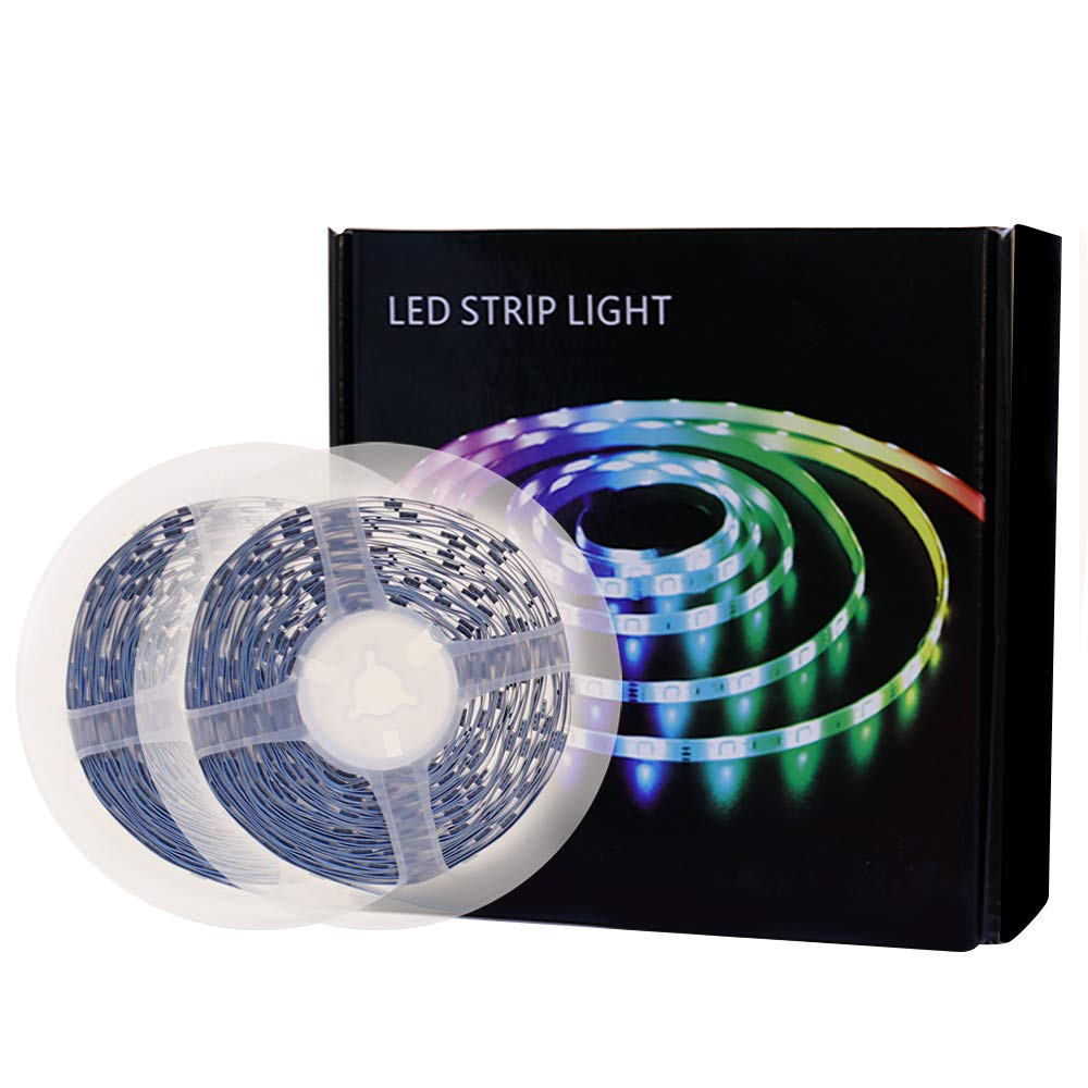 LED Lights for Bedroom, Ultra Long RGB 5050 Color Changing 65.6ft Led Strip Lights for Desk Home Decoration Garage Party Festival with 44 Keys Remote 12v Power Supply