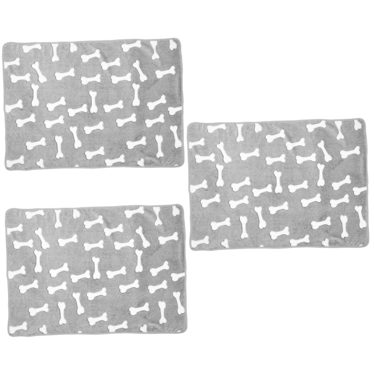 Couverture pour chiot en polaire POPETPOP lot de 3 tapis chauds pour lit et cage