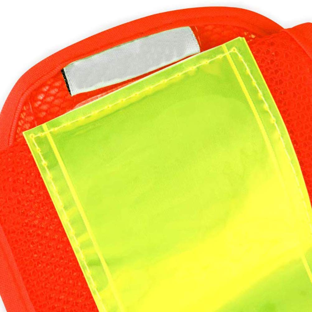 aqxreight High Visibility LED Light Vest Reflective Vest Waistcoat Traffic Outdoor Night Warning Reflector. TWO. with. safety. two. Light. provide. increased. jogging. walking.. MODES:. (Orange)
