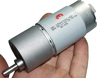 German Car Silent 555 Geared Motor 12V60 To 37 Type Metal Steel Gear Silent Reduction Motor