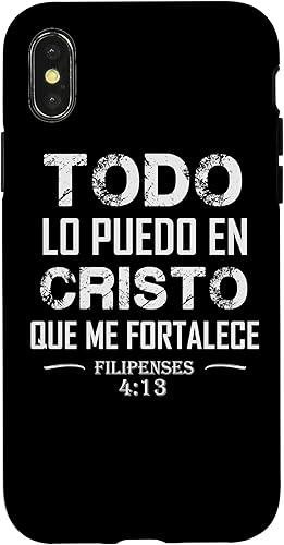 Miniatura 7 de Funda para iPhone 12/12 Pro Filipenses Todo Lo Puedo En Cristo Biblia Cristiana