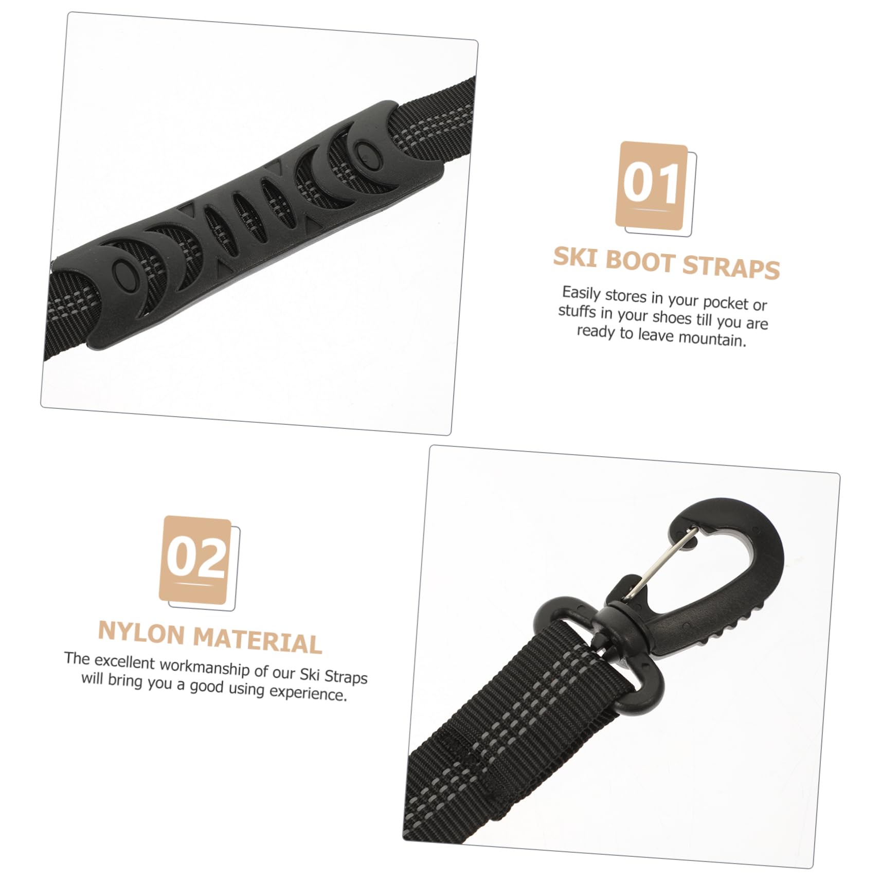 SUPVOX Ski Boots Carrying Straps Portable Skate Carrier Straps Ice Skating Shoes Leashes Roller Skating Shoes Leashes