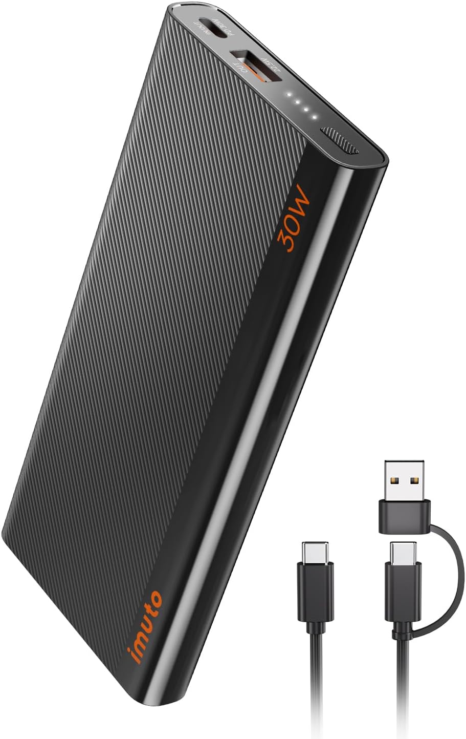 imuto Slim Portable Charger for iPad Pro, Pixel iPad External Battery 30W Power Bank for iPhone 15/iPhone 15 Pro/iPad Pro 12.9/11in/ iPad Mini 6/ iPad Air 5/Portable Charger Pixel 6A 7 Pro 5A 5G 4A XL