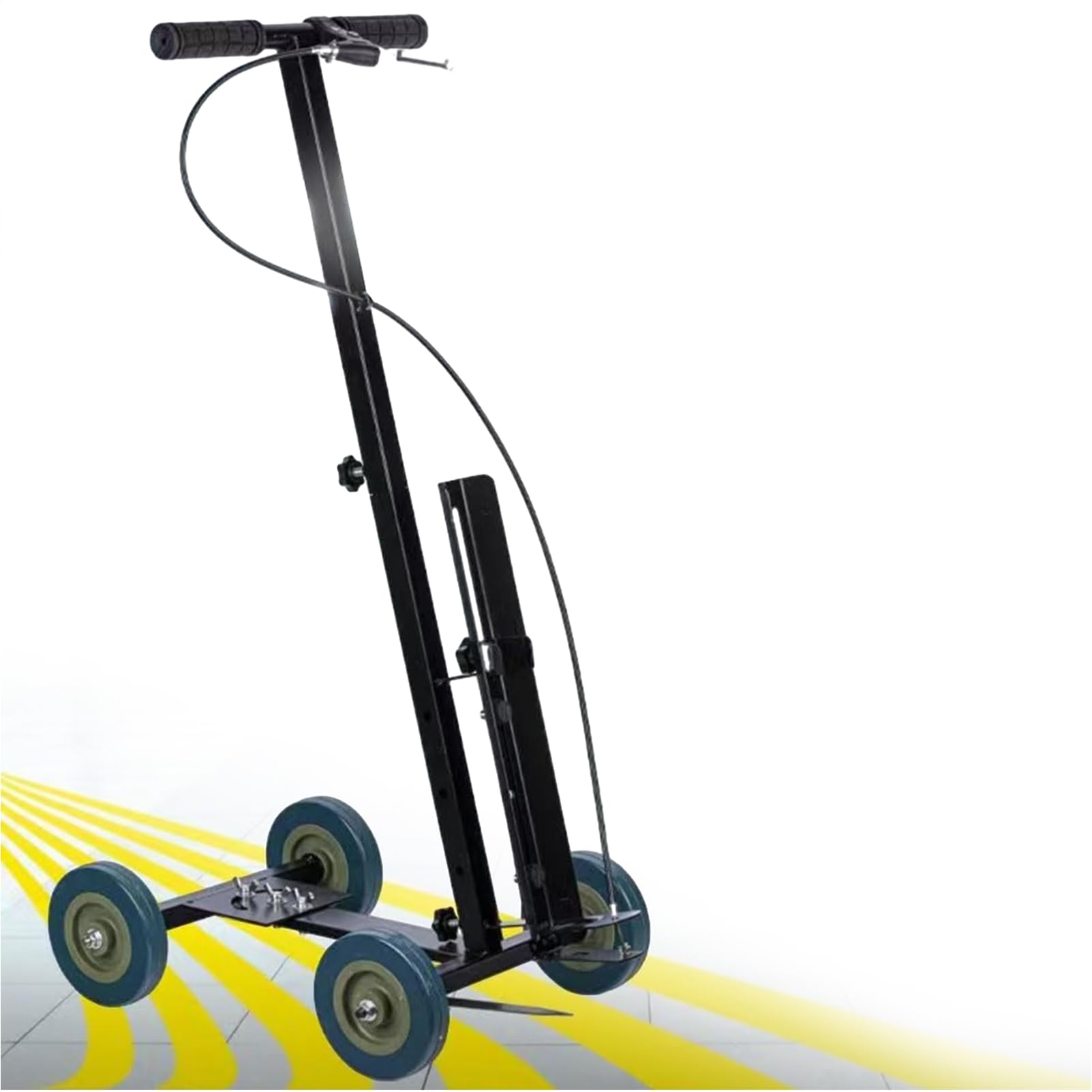 asdchZen Wheel Transfer Line Marking Machine, Hand-Push Lane Marking Applicator, Paint Line Striping Equipment, Straight Line Arc Adjustable, Line Width 5-15Cm, For Car Parks, Driveways,