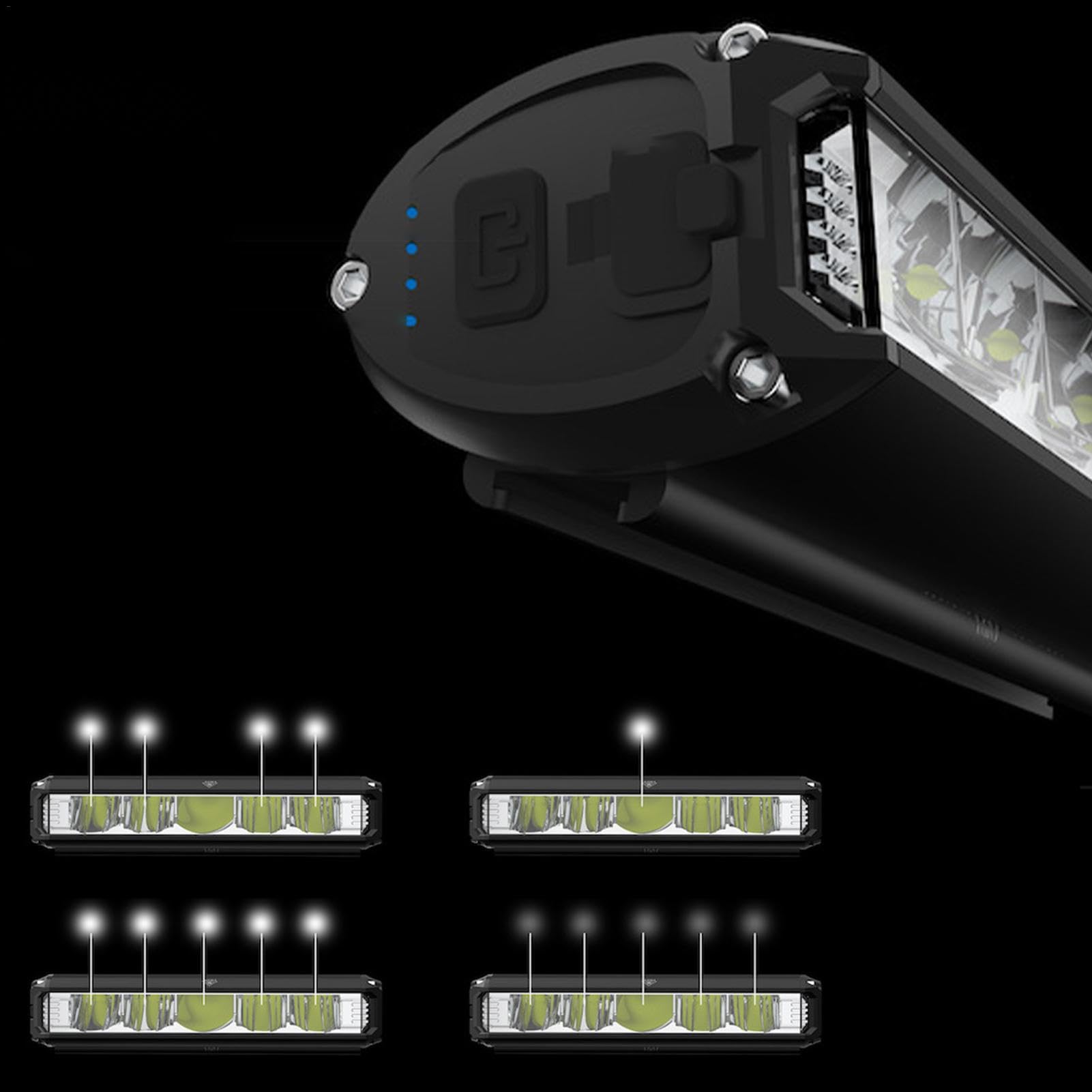 Scheinwerfer | Hohe Lumen Superhelles Frontlicht - 1850 Lumen Leistungsstarker Scheinwerfer IPX5 Wasserdichtes Licht für Radfahren, Road Mountain