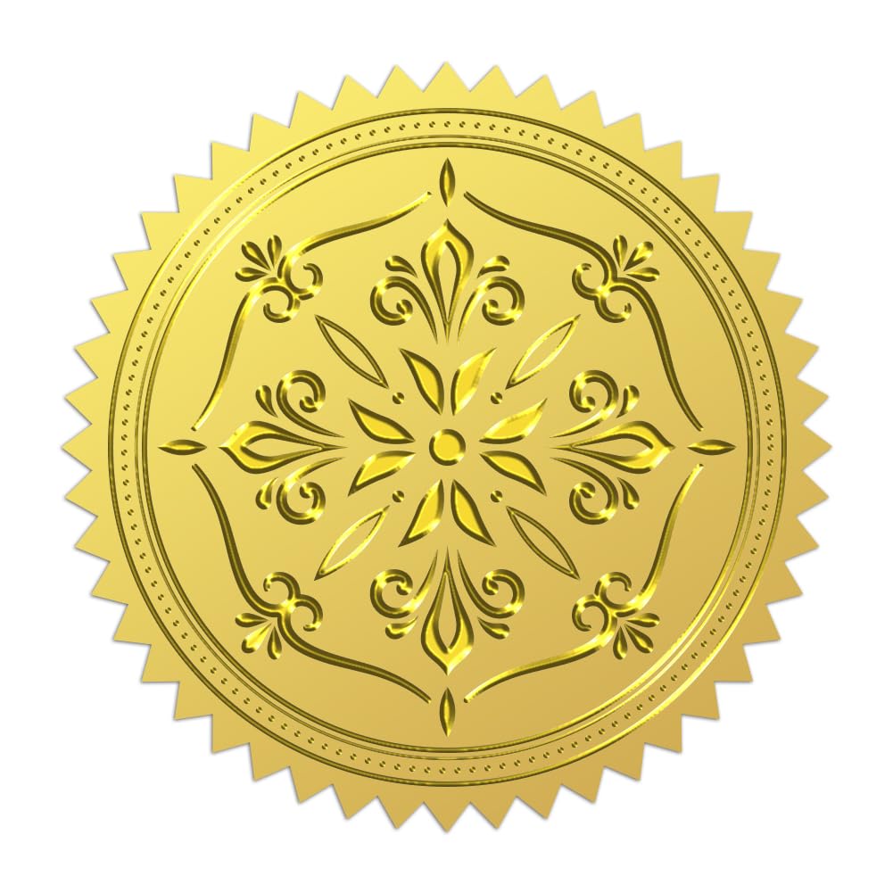 Autocollants De Sceau D'enveloppe En Relief Dorés ... - Alibaba