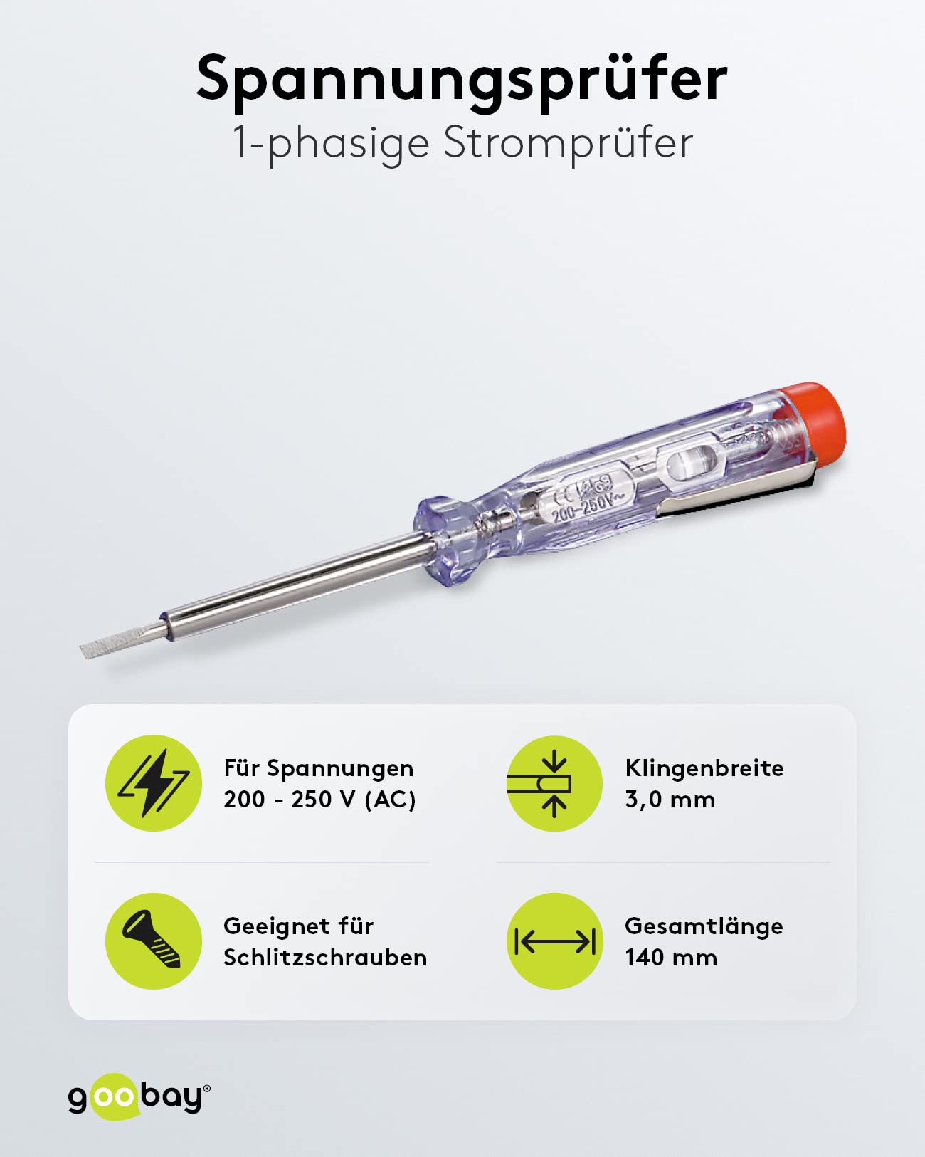 UniTEC Spannungsprüfer - Isoliert, Transparent, 200 V - 250 V, Länge: 190 mm online kaufen bei UniTEC Spannungsprüfer - Isoliert, Transparent, 200 V - 250 V, Länge: 190 mm online kaufen bei