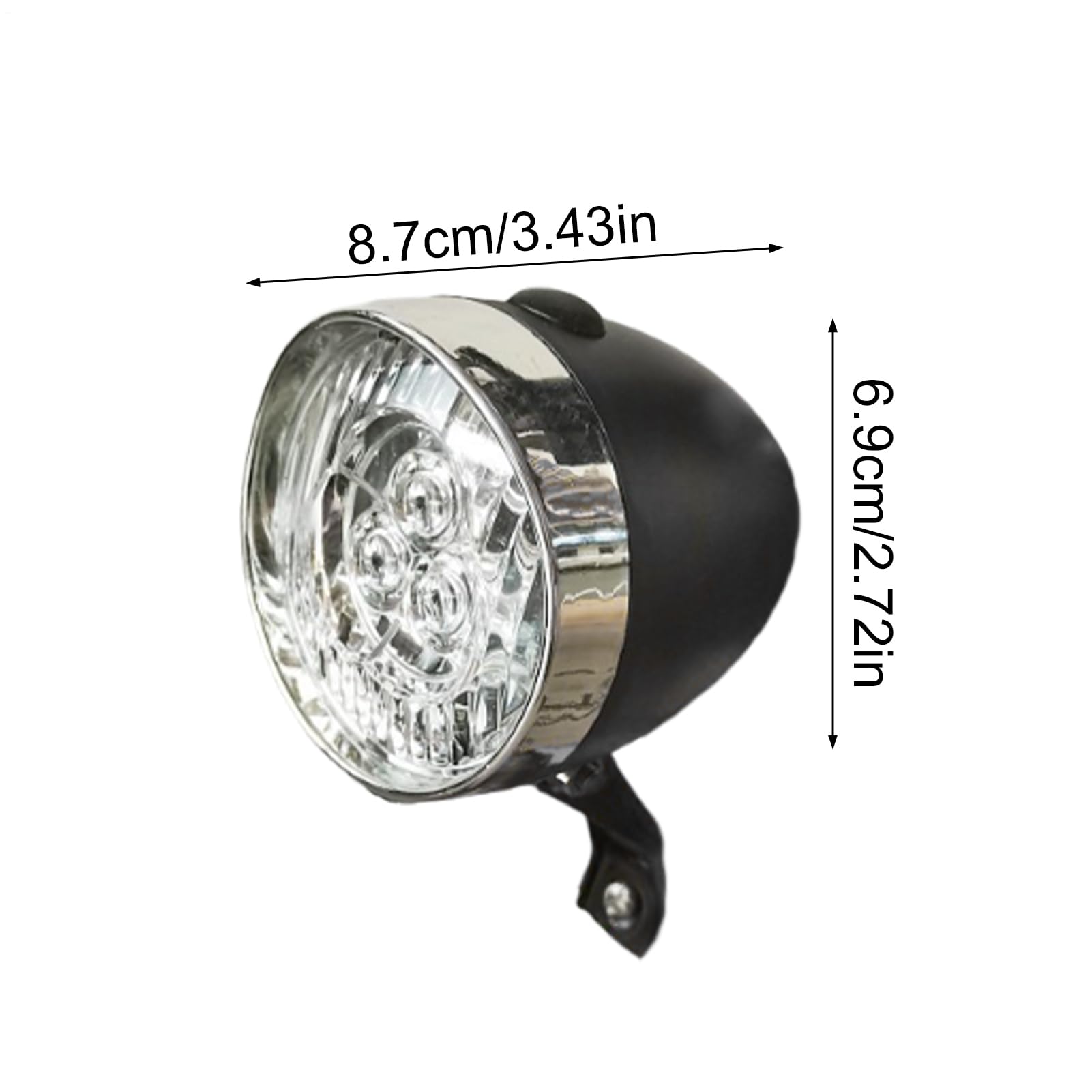 Fanale anteriore per bicicletta, 3 LED, impermeabile, di sicurezza, super luminosa, per guida notturna, per adulti, uomini, donne, ragazzi, ragazze e scooter