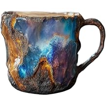 2025 NEW Imitation Crystal Resin Coffee Mug, 11 oz Natural Mineral Crystal Mug, Resin Material 3D Coffee Mug, Elegant Crystal Gift for Home offee Mugs Ore A